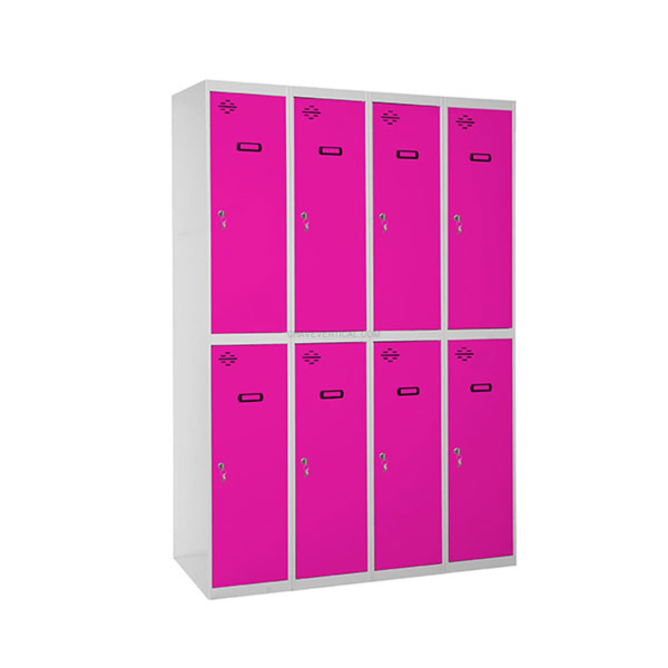 Cacifo Metálico SIMONLOCKER Profissional Desmontado TANDEM 4/8 300 (1200) Cinzento/RO - 1800 x 1200 x 500 mm