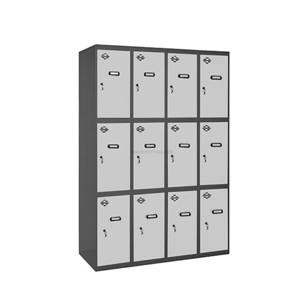 Cacifo Metálico SIMONLOCKER Profissional Montado 3 PUERTA 4/12 300(1200)AN/Branco - 1800 x 1200 x 500 mm
