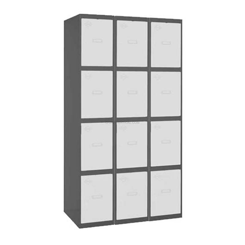 Cacifo Metálico SIMONLOCKER Profissional Montado 4 PUERTA 3/12 300 (900)AN/Branco - 1800 x 900 x 500 mm