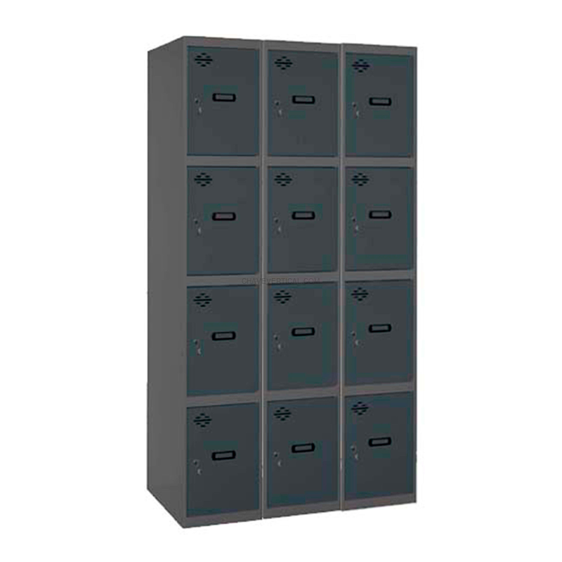 Cacifo Metálico SIMONLOCKER Profissional Montado 4 PUERTA 3/12 400(1200)AN/AN - 1800 x 1200 x 500 mm