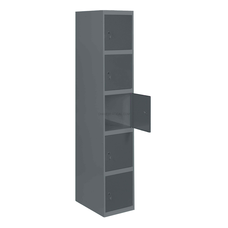 Cacifo Metálico SIMONLOCKER Profissional Montado 5 PUERTA 1/5 400 AN/AN - 1800 x 400 x 500 mm