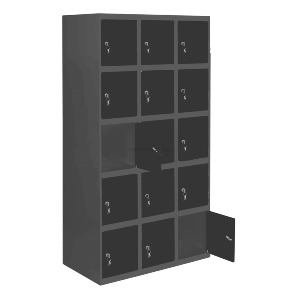 Cacifo Metálico SIMONLOCKER Profissional Montado 5 PUERTA 3/15 300 (900)AN/AN - 1800 x 900 x 500 mm