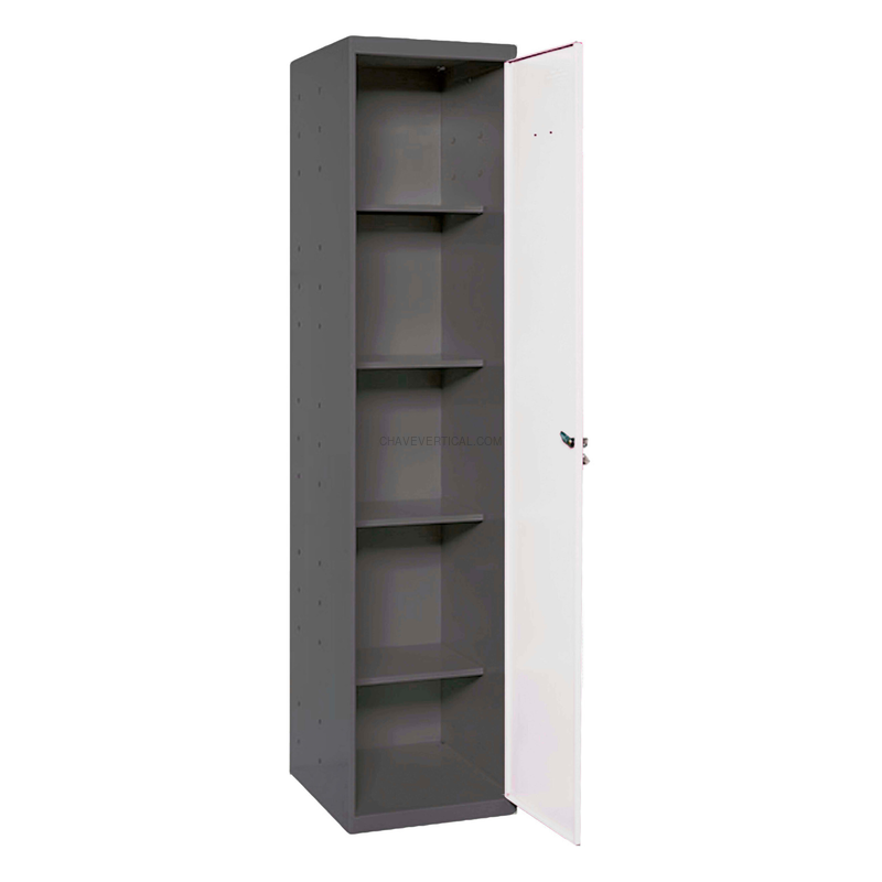 Cacifo Metálico SIMONLOCKER Profissional Montado CLEANING 180X40X40 1/4 AN/Branco - 1800 x 400 x 400 mm