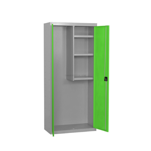 Cacifo Metálico SIMONLOCKER Profissional Montado CLEANING 180X60X40 2/3 Cinzento/VER - 1800 x 600 x 400 mm