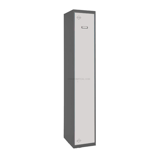 Cacifo Metálico SIMONLOCKER Profissional Montado Individual 1/1 300 AN/Branco - 1800 x 300 x 500 mm
