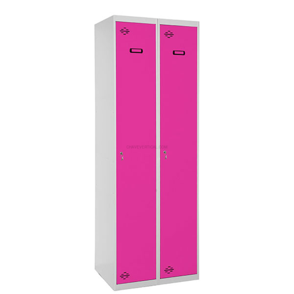 Cacifo Metálico SIMONLOCKER Profissional Montado Individual 2/2 400 (800) Cinzento/RS - 1800 x 800 x 500 mm