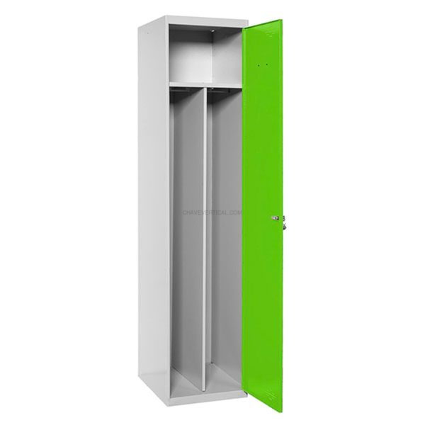 Cacifo Metálico SIMONLOCKER Profissional Montado Individual-DIV 1/1 400 Cinzento/VE - 1800 x 400 x 500 mm