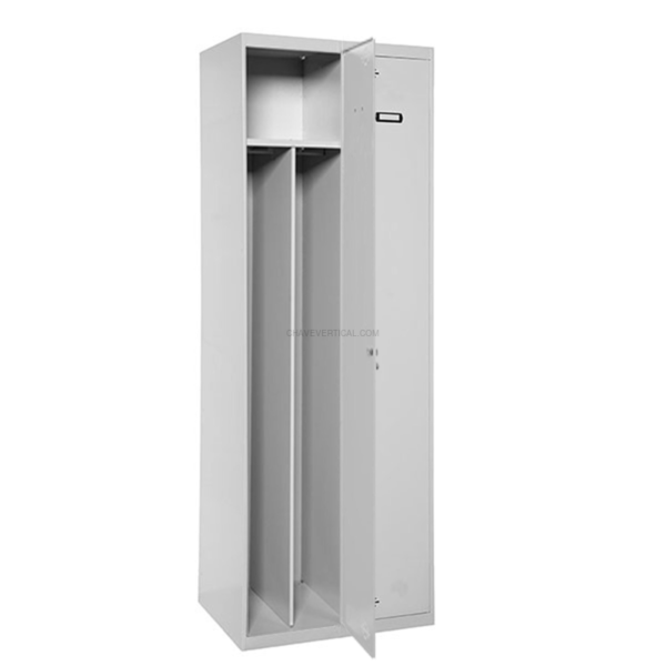 Cacifo Metálico SIMONLOCKER Profissional Montado Individual-DIV 2/2 500 (1000) GRI - 1800 x 1000 x 500 mm