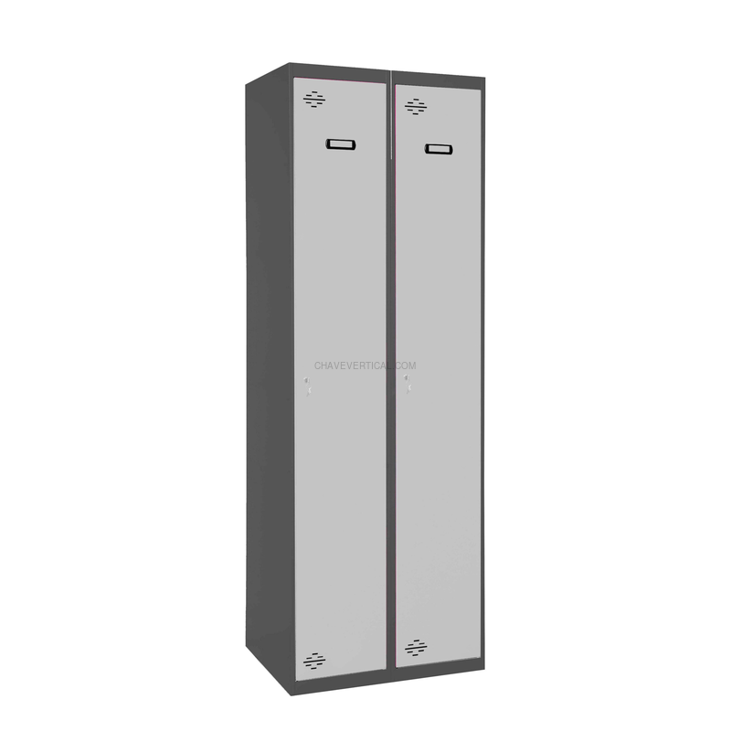Cacifo Metálico SIMONLOCKER Profissional Montado Individual-DIV 2/2 500 (1000)AN/G - 1800 x 1000 x 500 mm
