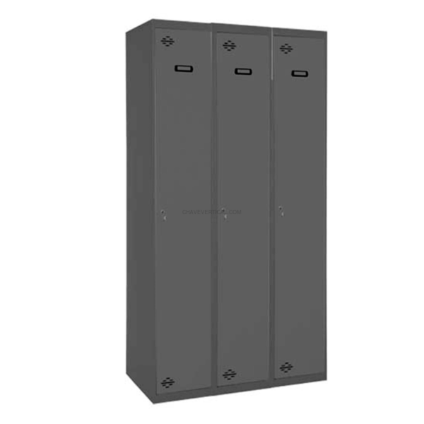 Cacifo Metálico SIMONLOCKER Profissional Montado Individual-DIV 3/3 400 (1200)A/AN - 1800 x 1200 x 500 mm