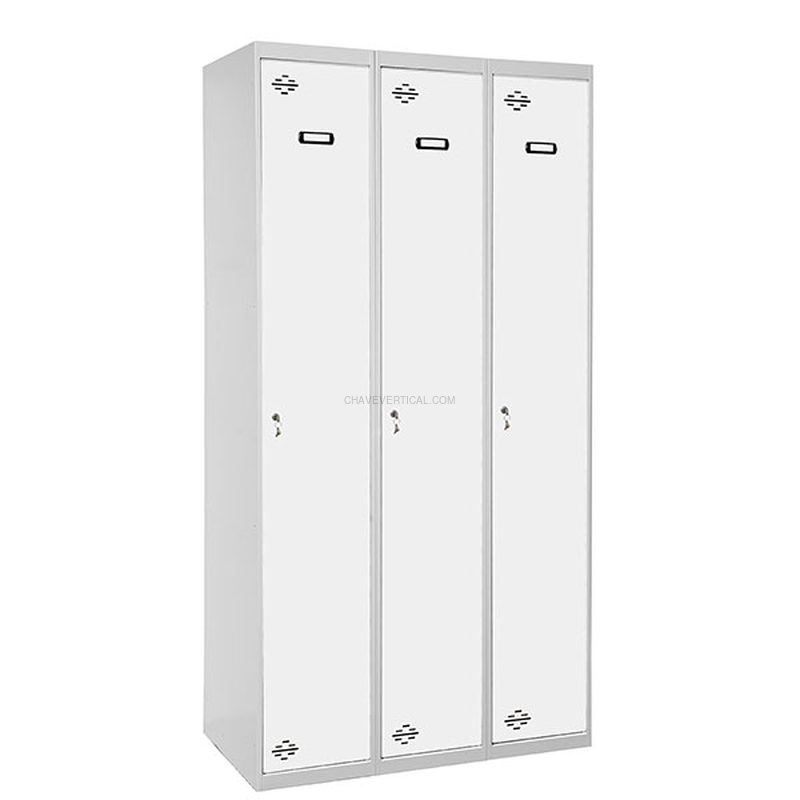 Cacifo Metálico SIMONLOCKER Profissional Montado Individual-DIV 3/3 400 (1200)G/Branco - 1800 x 1200 x 500 mm