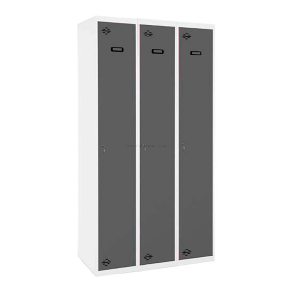 Cacifo Metálico SIMONLOCKER Profissional Montado Individual-DIV 3/3 400(1200) B/A - 1800 x 1200 x 500 mm