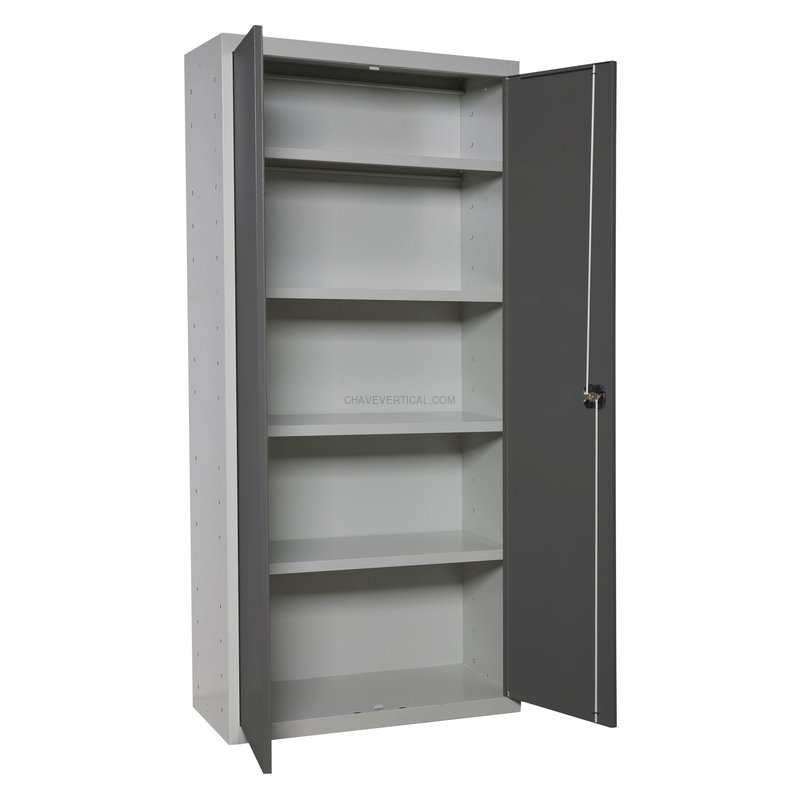 Cacifo Metálico SIMONLOCKER Profissional Montado MULTI. 180X100X40 2/4 Cinzento/AN - 1800 x 1000 x 400 mm