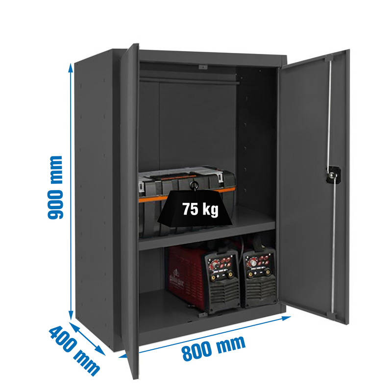 Cacifo Metálico SIMONLOCKER Profissional Montado MULTI. 90X80X40 2/1 AN/AN - 900 x 800 x 400 mm