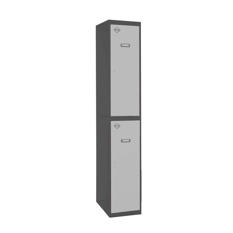 Cacifo Metálico SIMONLOCKER Profissional Montado TANDEM 1/2 300 AN/Cinzento - 1800 x 300 x 500 mm