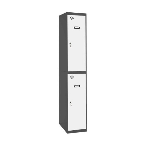 Cacifo Metálico SIMONLOCKER Profissional Montado TANDEM 1/2 400 AN/Branco - 1800 x 400 x 500 mm