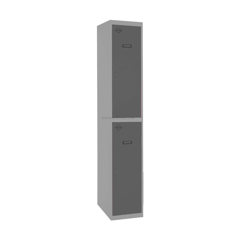 Cacifo Metálico SIMONLOCKER Profissional Montado TANDEM 1/2 400 Cinzento/AN - 1800 x 400 x 500 mm