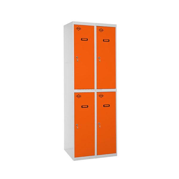 Cacifo Metálico SIMONLOCKER Profissional Montado TANDEM 2/4 300 (600) Cinzento/NA - 1800 x 600 x 500 mm