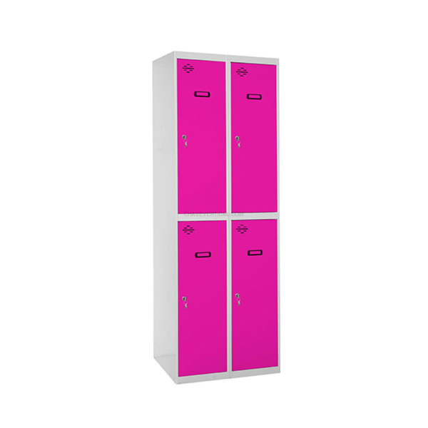 Cacifo Metálico SIMONLOCKER Profissional Montado TANDEM 2/4 400 (800) Cinzento/RS - 1800 x 800 x 500 mm