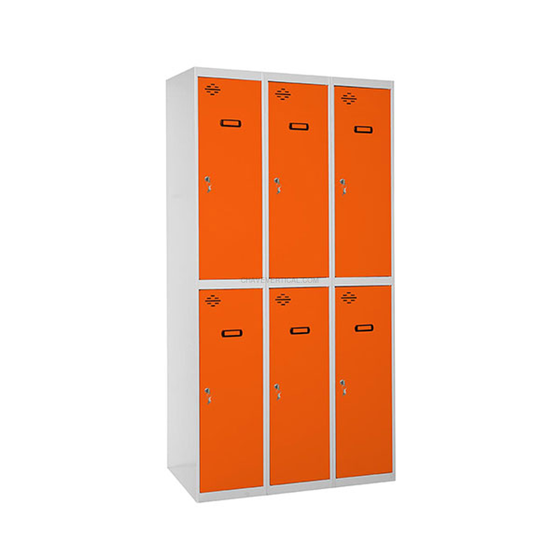 Cacifo Metálico SIMONLOCKER Profissional Montado TANDEM 3/6 300 (900) Cinzento/NA - 1800 x 900 x 500 mm