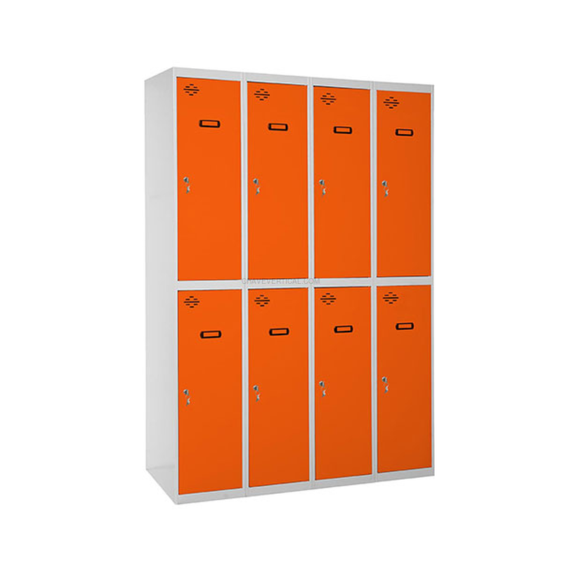 Cacifo Metálico SIMONLOCKER Profissional Montado TANDEM 4/8 300 (1200) Cinzento/NA - 1800 x 1200 x 500 mm