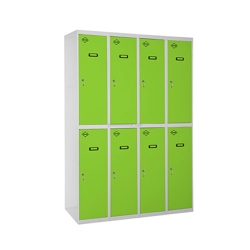 Cacifo Metálico SIMONLOCKER Profissional Montado TANDEM 4/8 300 (1200) Cinzento/VE - 1800 x 1200 x 500 mm