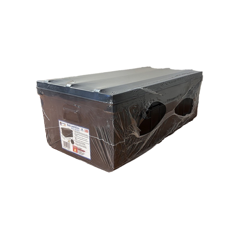 Caixa Organizadora Baú Metálico XL 370X900X500 Antracite