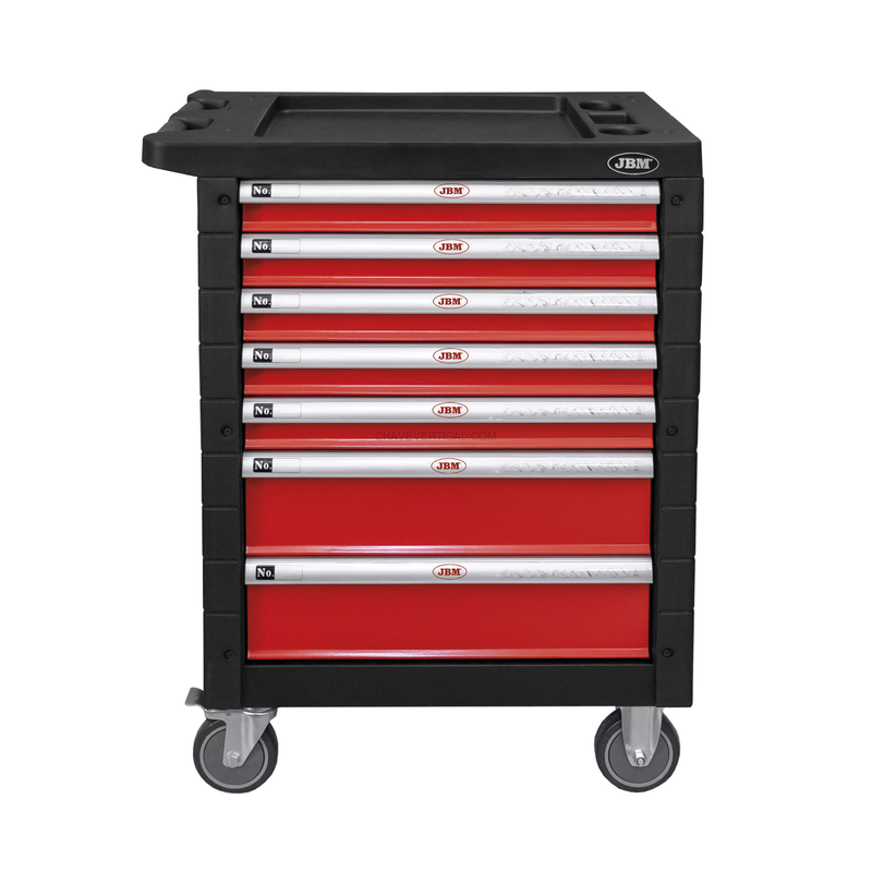 Carrinho de Ferramentas 7 Gavetas Vermelho Especial para Camiões JBM