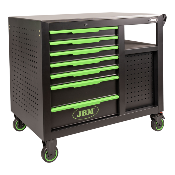 Carrinho de Ferramentas com 7 Gavetas Frontais e 4 Gavetas Laterais – Vazio JBM
