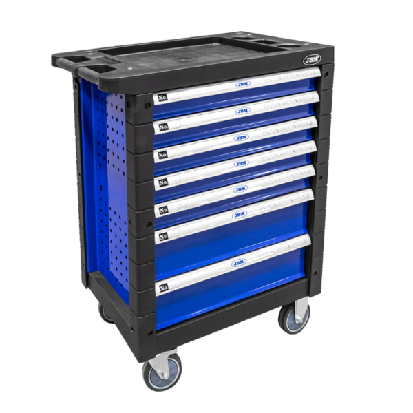 Carrinho de Ferramentas com 7 Gavetas Vazias - Azul JBM