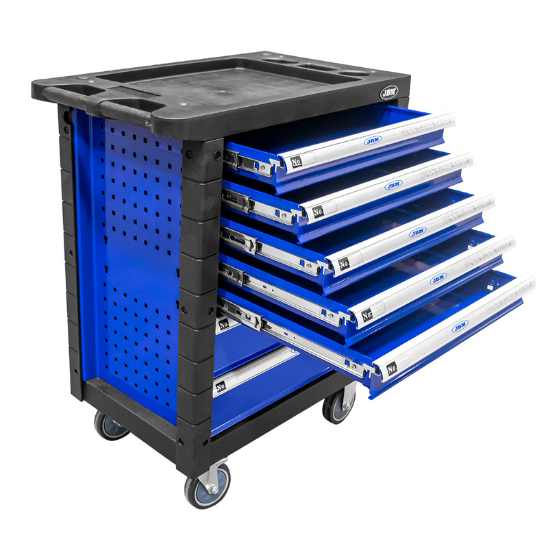 Carrinho de Ferramentas com 7 Gavetas Vazias - Azul JBM