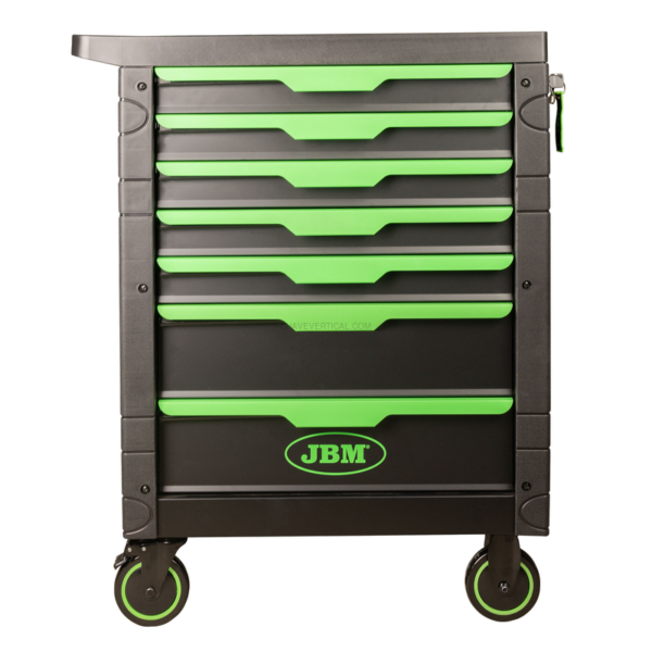 Carrinho de Ferramentas com 7 Gavetas Vazias Verde JBM