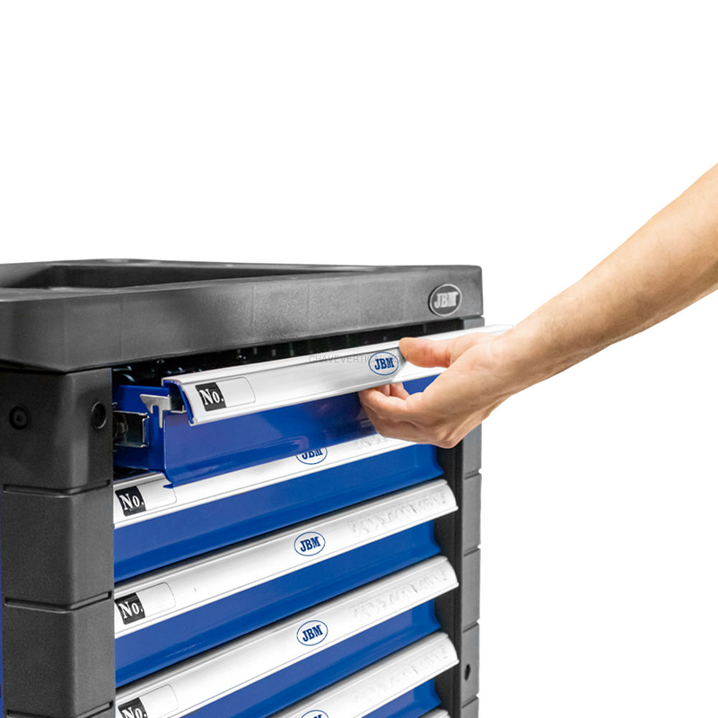 Carrinho de Ferramentas de 7 Gavetas Azul - Equipado JBM