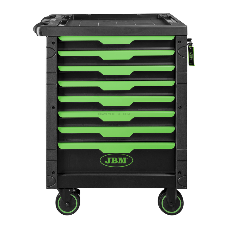 Carrinho de Ferramentas de 8 Gavetas - Equipado JBM
