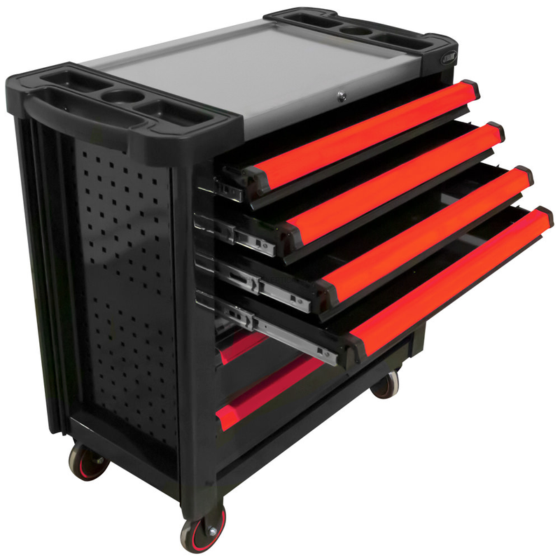 Carrinho de Ferramentas XL com 7 Gavetas - Vermelho - Vazio JBM
