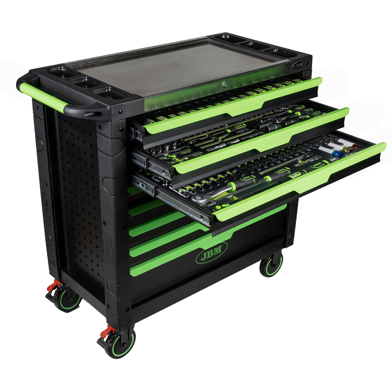 Carro de Ferramentas XL de 8 Gavetas - Equipado JBM