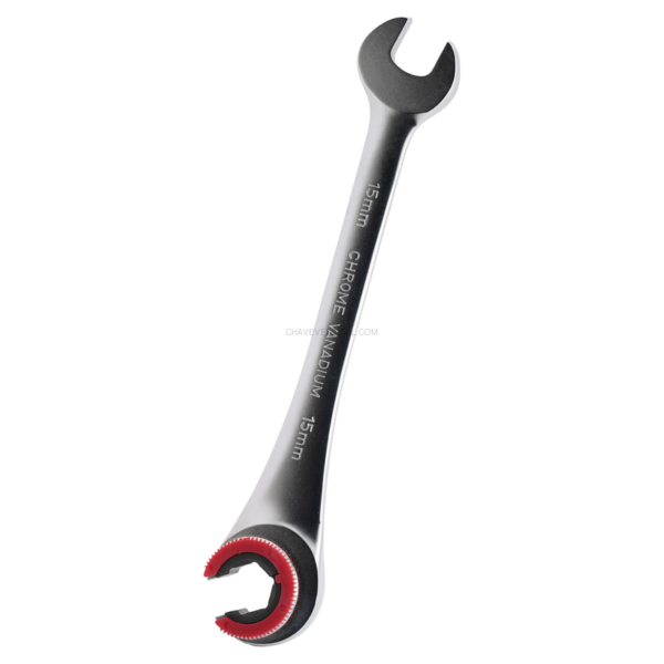 Chave de Catraca com Cabeça Aberta 15 MM JBM