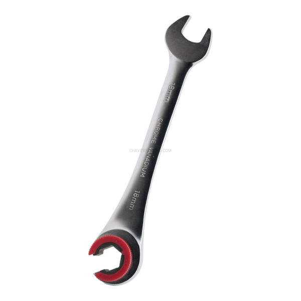Chave de Catraca com Cabeça Aberta 18 MM JBM