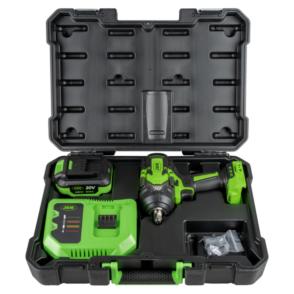 Chave de Impacto Con Motor Brushless 1/2" 1000Nm com Estojo JBM
