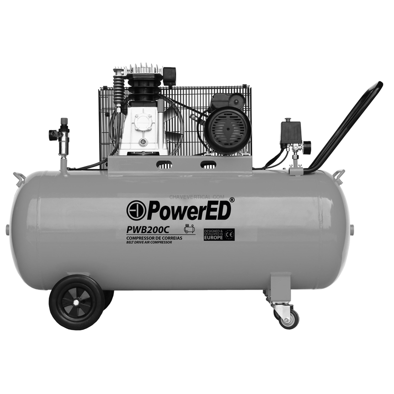 COMPRESSOR CORREIAS 200L 3HP 10BAR 230V PWB200C POWERED