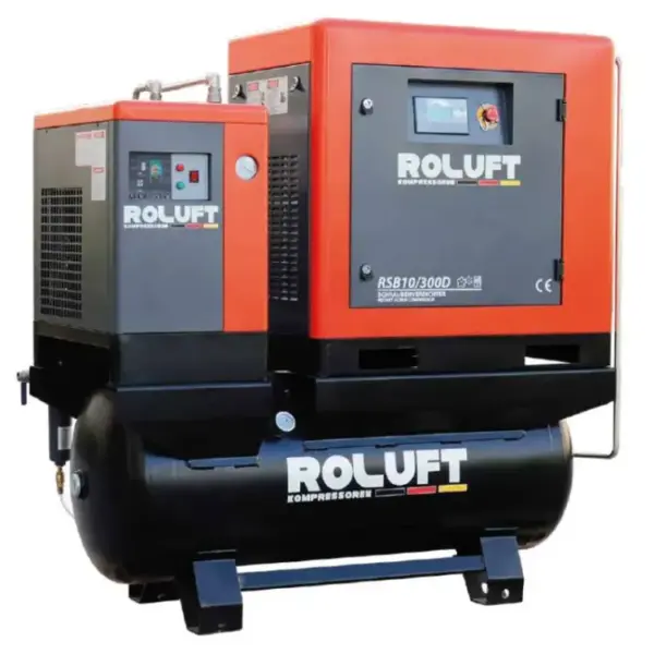 Compressor Parafuso com Secador ROLUFT RSB10/300D 10 HP 270 L 10 bar