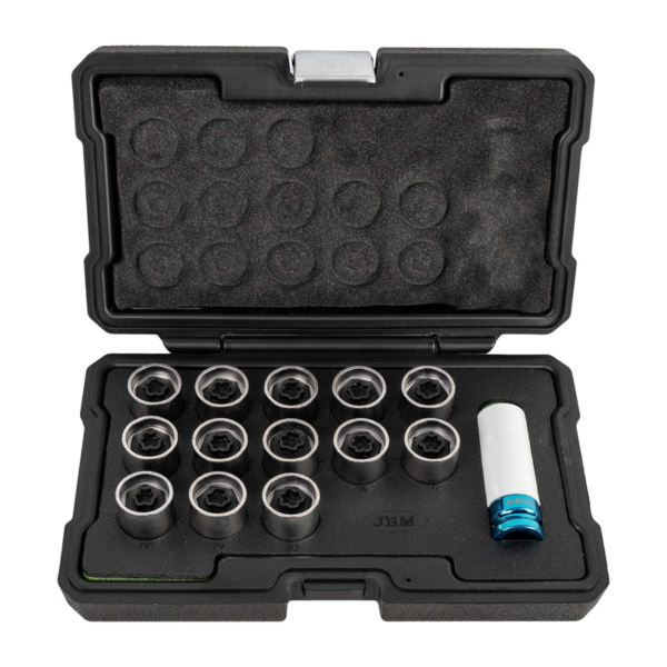Conjunto de 14 Chaves para Parafuso de Bloqueio de Roda para Bmw/mini JBM