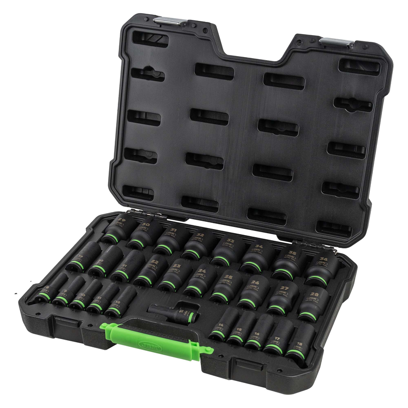 Conjunto de 29 Chaves de Caixa de Impacto Longas Sextavadas 1/2 JBM