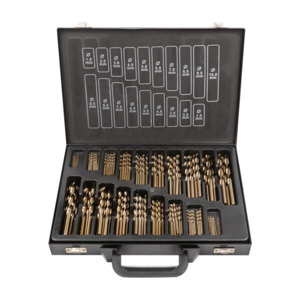 Conjunto de Brocas Helicoidais 1-10Mm Hss-co5 Cobalto JBM
