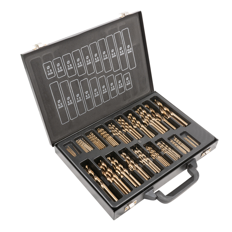 Conjunto de Brocas Helicoidais 1-10Mm Hss-co5 Cobalto JBM
