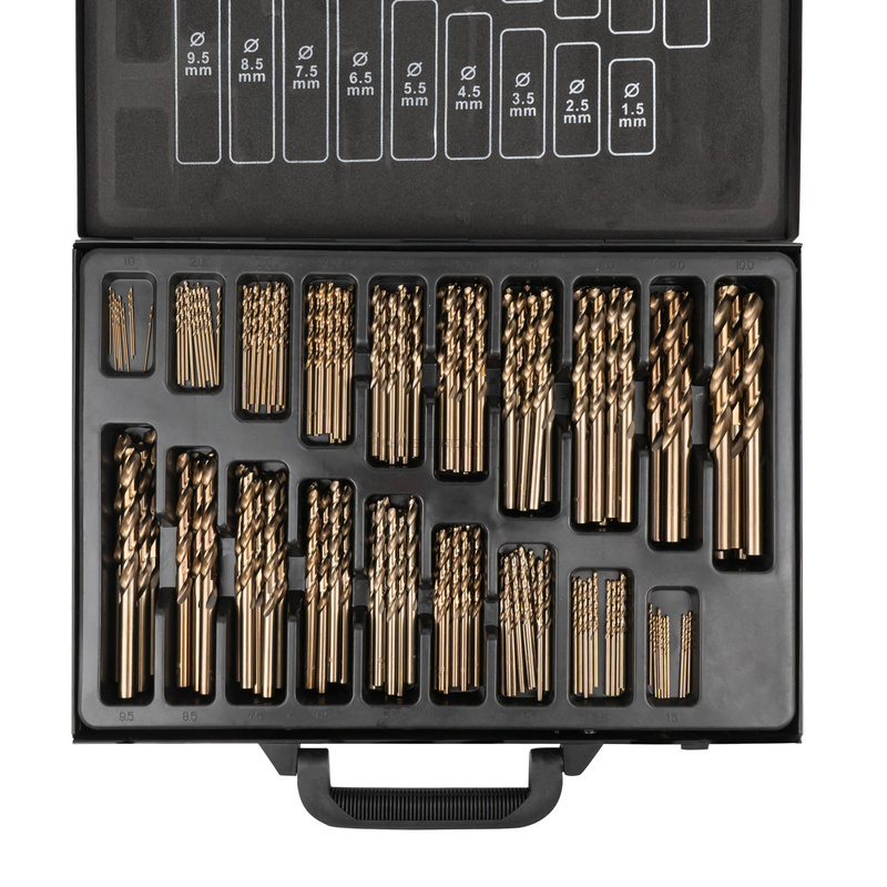 Conjunto de Brocas Helicoidais 1-10Mm Hss-co5 Cobalto JBM