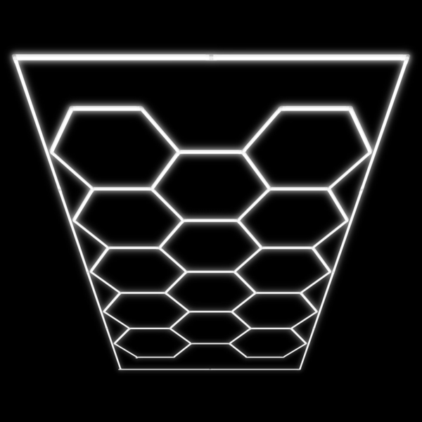 Conjunto de Candeeiros de Tecto Hexagonais JBM