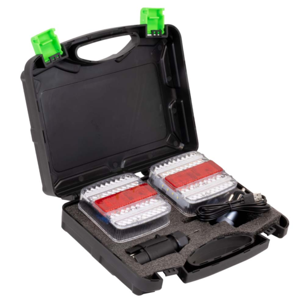 Conjunto de Duas Luzes Traseiras Magnéticas Sem Fio JBM