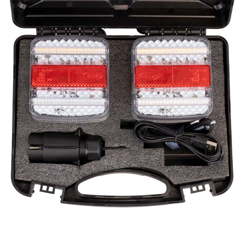 Conjunto de Duas Luzes Traseiras Magnéticas Sem Fio JBM