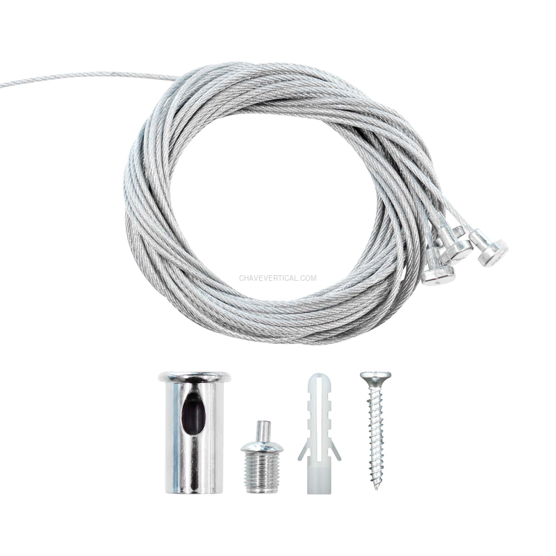 Conjunto de Luzes LED Hexagonais para Teto com Kit de Cabo Metálico para Suspensão JBM